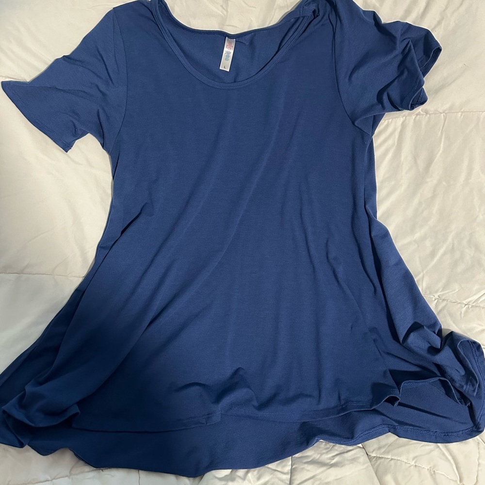 LuLaRoe Classic Blue Short Sleeve Tee